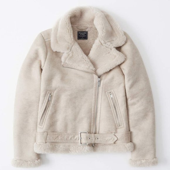 Abercrombie & Fitch Jackets & Blazers - Abercrombie & Fitch-NWT!- Shearling Moto Jacket